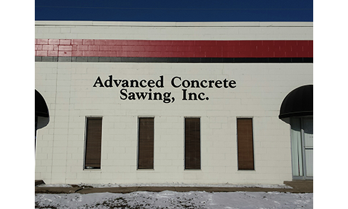Company name exterior building letters